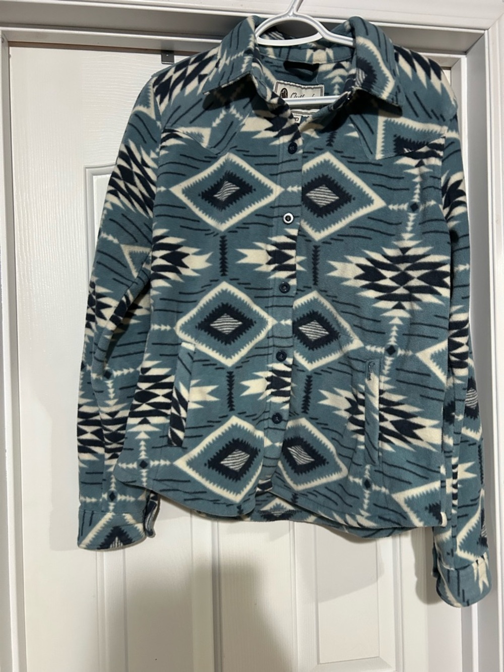Outback Trading Co. Aztec-Print Fleece Shacket Medium